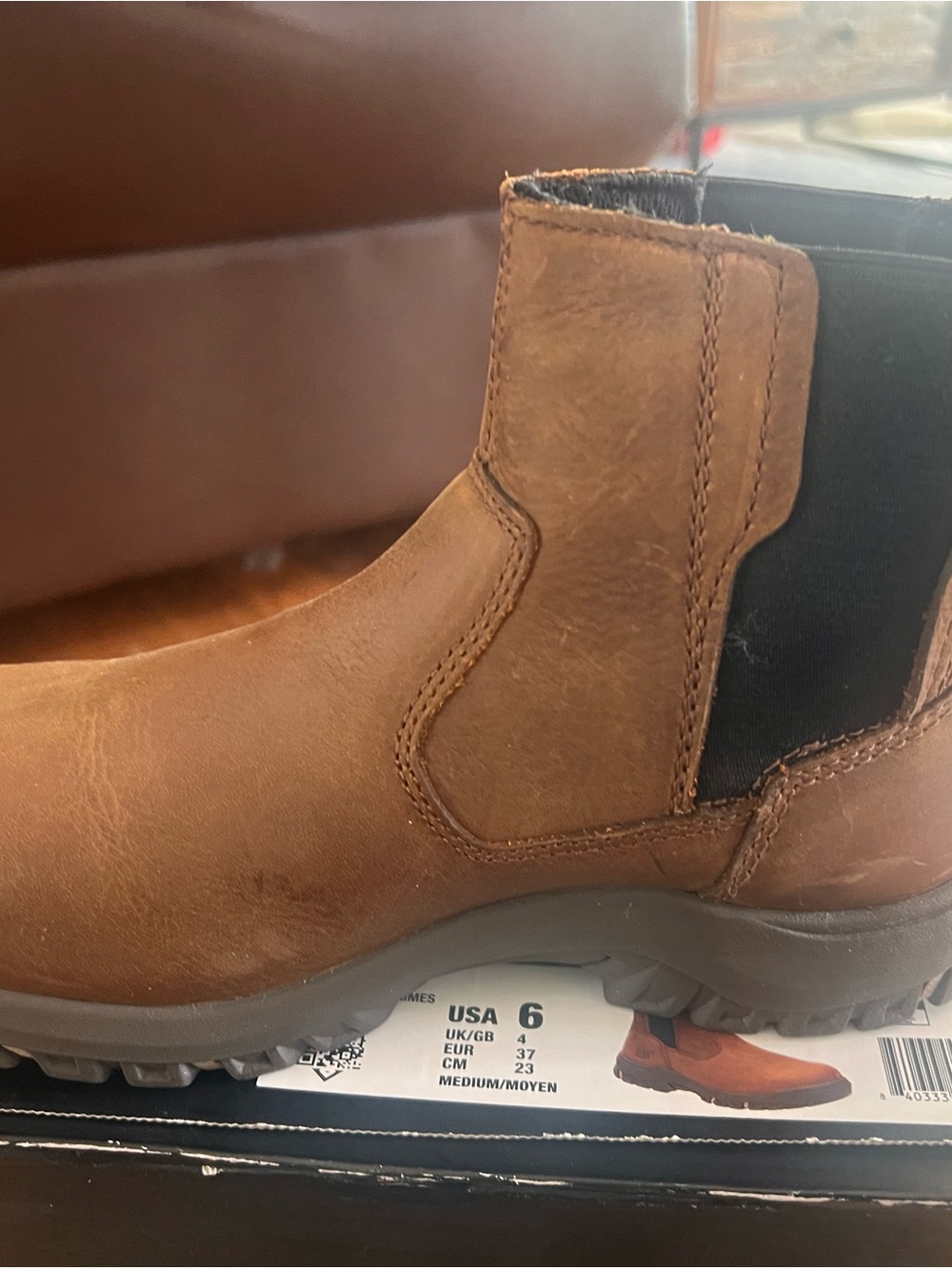 Women's Brown Slip-On Ankle CSA Steel Toe